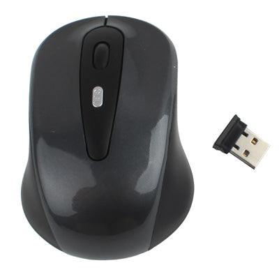 2.4GHz Wireless Optical Mouse with USB Receiver, Plug and Play, Working Distance up to 10 Meters (Grey) by buy2fix