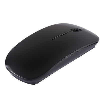 2.4GHz Wireless Ultra-thin Laser Optical Mouse with USB Mini Receiver, Plug and Play(Black) - Wireless Mice by buy2fix | Online Shopping UK | buy2fix