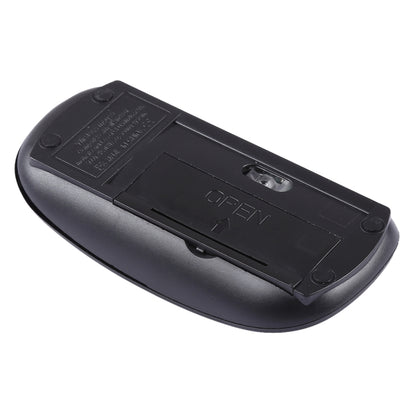 2.4GHz Wireless Ultra-thin Laser Optical Mouse with USB Mini Receiver, Plug and Play(Black) - Wireless Mice by buy2fix | Online Shopping UK | buy2fix