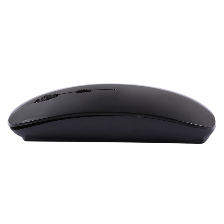 2.4GHz Wireless Ultra-thin Laser Optical Mouse with USB Mini Receiver, Plug and Play(Black) - Wireless Mice by buy2fix | Online Shopping UK | buy2fix