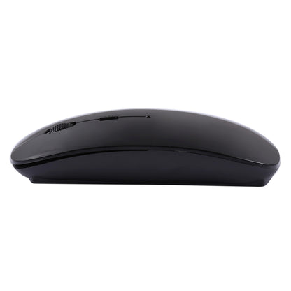2.4GHz Wireless Ultra-thin Laser Optical Mouse with USB Mini Receiver, Plug and Play(Black) - Wireless Mice by buy2fix | Online Shopping UK | buy2fix