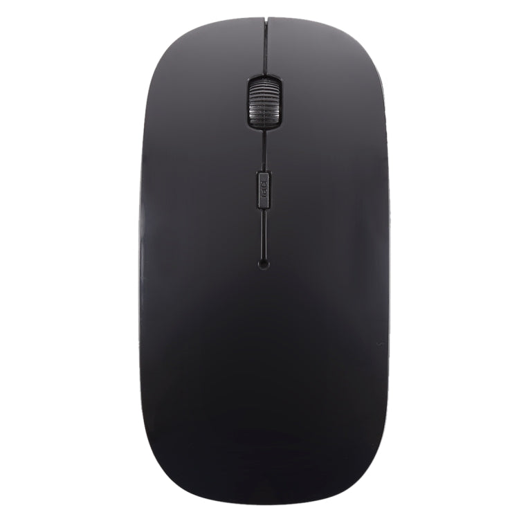 2.4GHz Wireless Ultra-thin Laser Optical Mouse with USB Mini Receiver, Plug and Play(Black) - Wireless Mice by buy2fix | Online Shopping UK | buy2fix