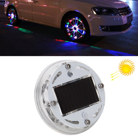 Solar Car LED Colorful Flash Wheel Waterproof lights - Decorative Lights by buy2fix | Online Shopping UK | buy2fix