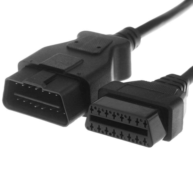 ELM327 OBDII 16 Pin to 16 Pin Bluetooth Car Diagnostic Cable, Length: 1.5m(Black) - Cables & Connectors by buy2fix | Online Shopping UK | buy2fix