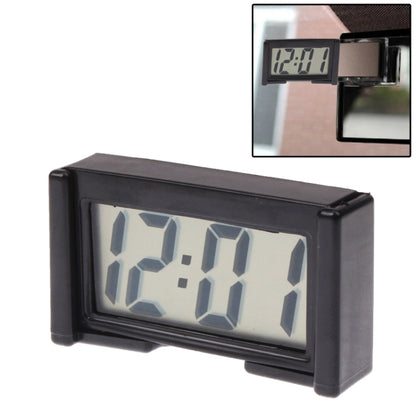 LCD Digital Electronic Car Clock Car Interior Accessory Date Calendar Time Display(Black) - Clocks & Car Meters by buy2fix | Online Shopping UK | buy2fix