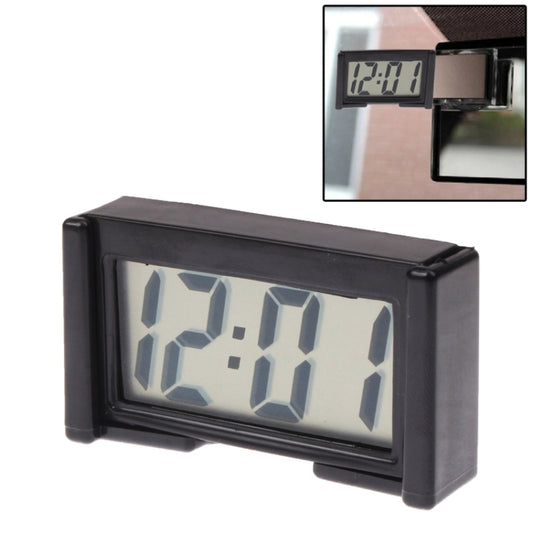 LCD Digital Electronic Car Clock Car Interior Accessory Date Calendar Time Display(Black) - Clocks & Car Meters by buy2fix | Online Shopping UK | buy2fix