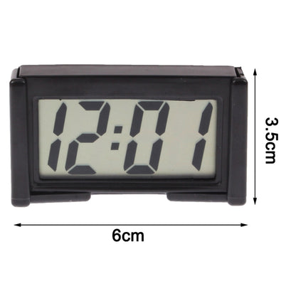 LCD Digital Electronic Car Clock Car Interior Accessory Date Calendar Time Display(Black) - Clocks & Car Meters by buy2fix | Online Shopping UK | buy2fix