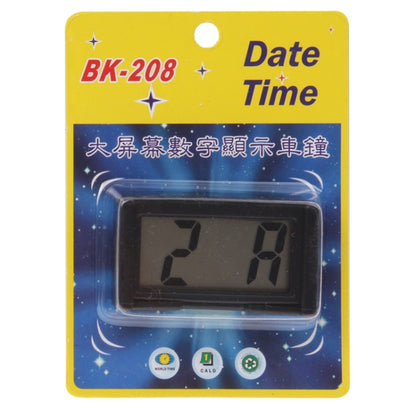 LCD Digital Electronic Car Clock Car Interior Accessory Date Calendar Time Display(Black) - Clocks & Car Meters by buy2fix | Online Shopping UK | buy2fix