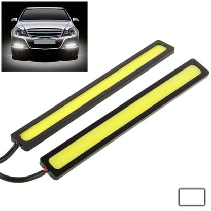 2 x 6W DIY White LED Daytime Running Light / DRL Lamp, Length: 17cm(Black) - Running Lights by buy2fix | Online Shopping UK | buy2fix