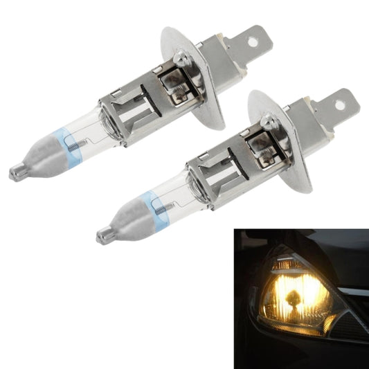 2 PCS H1 12V / 55W / 4300K / 1600lm Xenon Car Headlight Bulbs, Warm White - Halogen Lights by buy2fix | Online Shopping UK | buy2fix