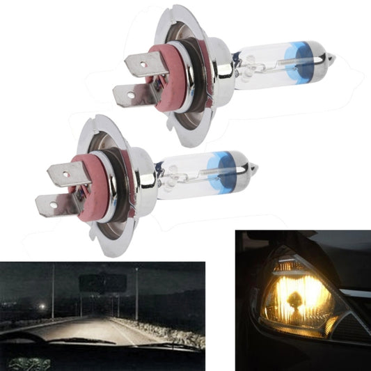 2 PCS H7 12V / 55W / 4300K / 2100lm Xenon Car Headlight Bulbs, Warm White - Halogen Lights by buy2fix | Online Shopping UK | buy2fix