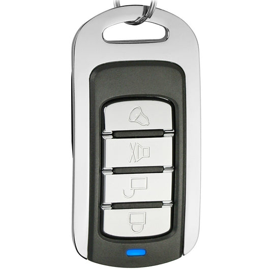315MHz Metal Learning Code 4 Keys Remote Control for Car Garage Door (Black + Silver) - Universal by buy2fix | Online Shopping UK | buy2fix