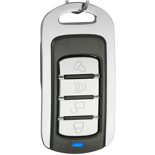 433MHz Metal Learning Code 4 Keys Remote Control for Car Garage Door (Black + Silver) - Universal by buy2fix | Online Shopping UK | buy2fix