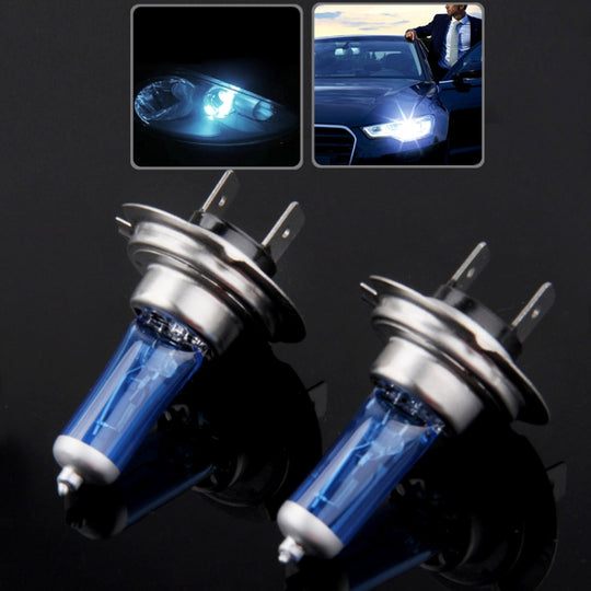 Halogenlampe, Autoscheinwerferlampe Superweiß, 12 V / 55 W, 6000 K 1700 LM (Paar)