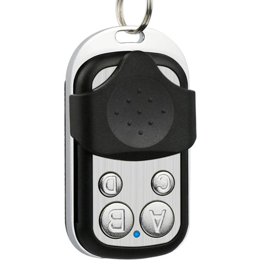 433MHz Metal Wireless Learning Code 4 Keys Remote Control (Black + Silver) by buy2fix