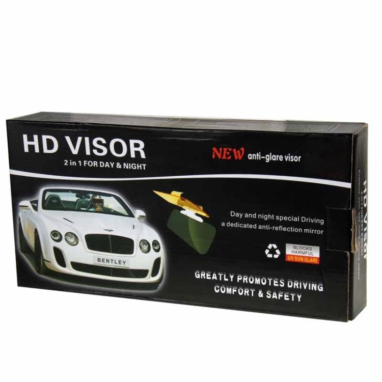 2 in 1 HD Car Anti-Glare Dazzling Goggle Day Night Vision Driving Mirror Sun Visors by buy2fix