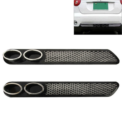 2 PCS Car Tail Pipes Exhaust Pipe Decorative Sticker(Black) by buy2fix