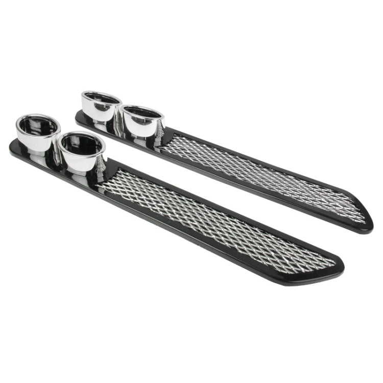 2 PCS Car Tail Pipes Exhaust Pipe Decorative Sticker(Black) by buy2fix