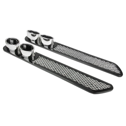 2 PCS Car Tail Pipes Exhaust Pipe Decorative Sticker(Black) by buy2fix