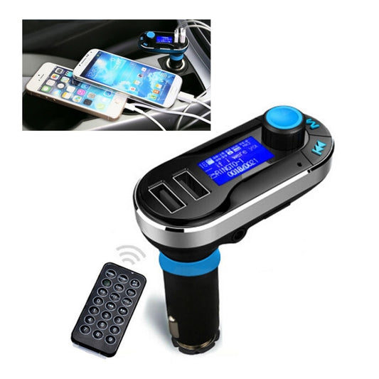 Bluetooth Tacking Handsfree Car Kit FM Transmitter with Remote Control, 2.1A Dual Car Charger, For iPhone, Galaxy, Sony, Lenovo, HTC, Huawei, and other Smartphones - Bluetooth Car Kits by buy2fix | Online Shopping UK | buy2fix