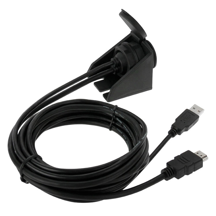 USB 2.0 & HDMI (Type-A) Male to Female Extension Cable, Length: 2m - DIY Cables by buy2fix | Online Shopping UK | buy2fix
