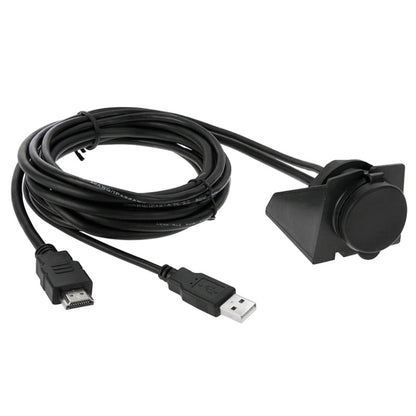 USB 2.0 & HDMI (Type-A) Male to Female Extension Cable, Length: 2m - DIY Cables by buy2fix | Online Shopping UK | buy2fix