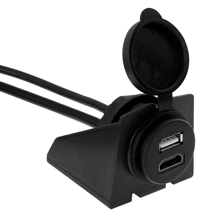 USB 2.0 & HDMI (Type-A) Male to Female Extension Cable, Length: 2m - DIY Cables by buy2fix | Online Shopping UK | buy2fix
