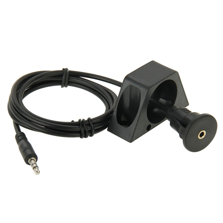 3.5mm Male to Female Extension Cable with Car Flush Mount, Length: 1m - DIY Cables by buy2fix | Online Shopping UK | buy2fix