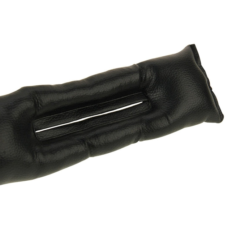 2 PCS Leather Car Seat Gap Filler, Size: 45x7x4.5cm(Black) by buy2fix