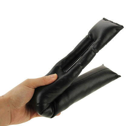 2 PCS Leather Car Seat Gap Filler, Size: 45x7x4.5cm(Black) by buy2fix