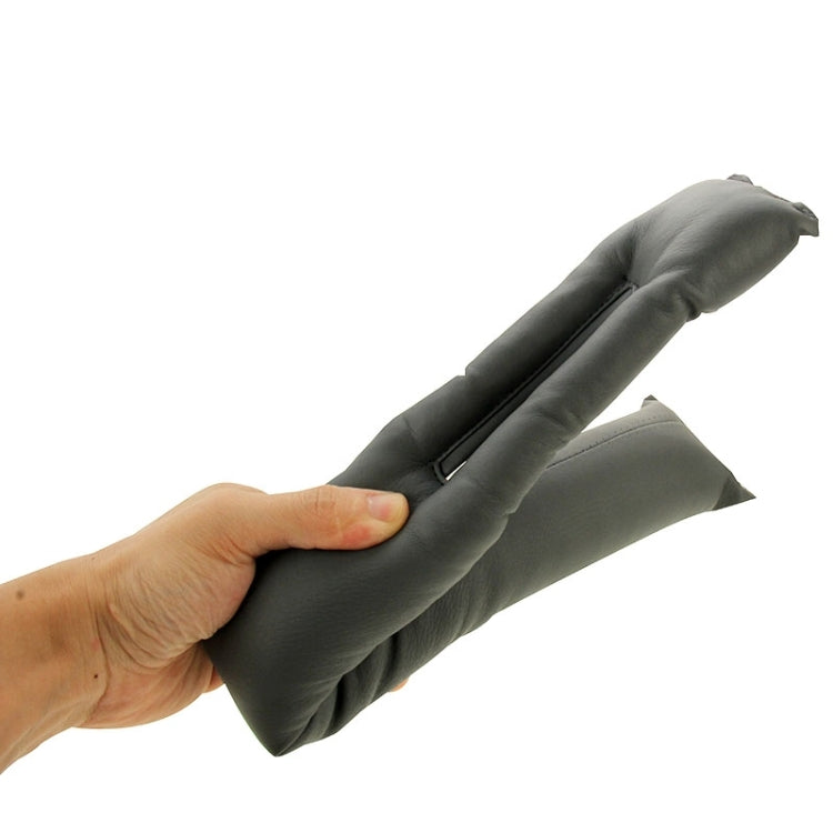2 PCS Leather Car Seat Gap Filler, Size: 45x7x4.5cm(Grey) by buy2fix