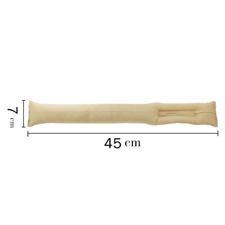 2 PCS Leather Car Seat Gap Filler, Size: 45x7x4.5cm(Beige) by buy2fix