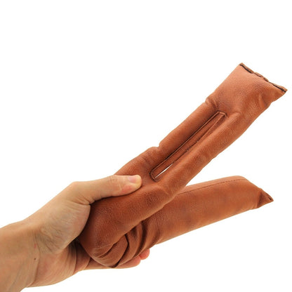 2 PCS Leather Car Seat Gap Filler, Size: 45x7x4.5cm(Brown) by buy2fix