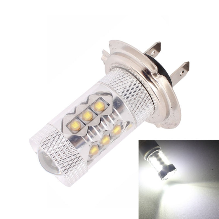 H7 80W 800LM 6500K White Light 16-3535-LEDs Car Foglight , Constant Current , DC12-24V(White Light) - Fog / Driving Lights by buy2fix | Online Shopping UK | buy2fix