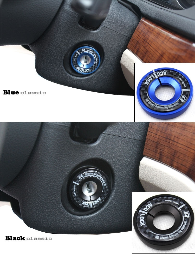 Aluminum Alloy Ignition Key Ring for AUDI A1 & A3 & A4L & TT, VW, POLO, Inside Diameter: about 14cm, Random Color Delivery by buy2fix