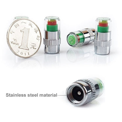 4 PCS 2.4 Bar Tire Pressure Detection Screw Cap - Tire Pressure Gauges by buy2fix | Online Shopping UK | buy2fix
