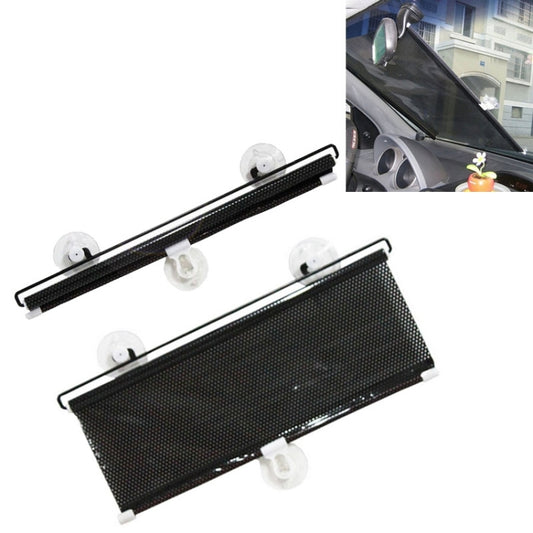 Retractable Car Window Sun Shade for Automobile Front and Back Windshield, Size: 125cm x 50cm, Random Color Delivery by buy2fix