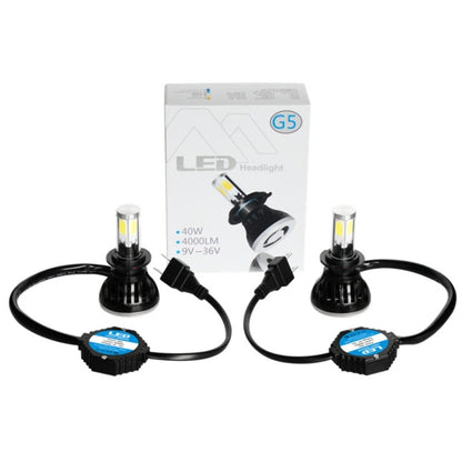 2 PCS H7-5HL-40W 4000lm / 6000K Car LED Headlight, White Light, DC 9-36V - LED Headlamps by buy2fix | Online Shopping UK | buy2fix