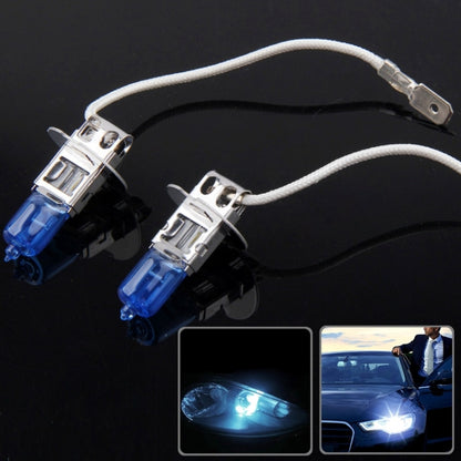 H3 Super White Xenon Bulbs, DC12V 100W 2400LM - Halogen Lights by buy2fix | Online Shopping UK | buy2fix