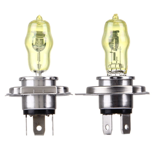 H4 Xenon Pure Yellow Bulbs, 12V 100/90W - Halogen Lights by buy2fix | Online Shopping UK | buy2fix