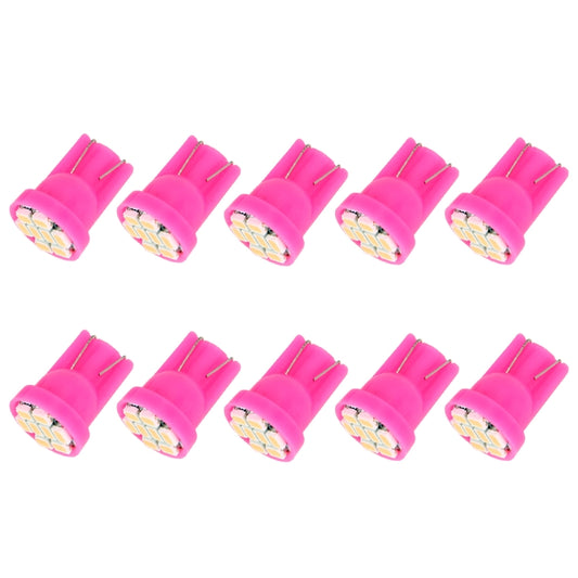 10 PCS T10 8 LED Car Signal Light Bulb(Pink Light) - Clearance Lights by buy2fix | Online Shopping UK | buy2fix