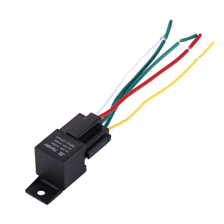 Car Electric Relay, 12V 40A(Black) - Car Switches by buy2fix | Online Shopping UK | buy2fix