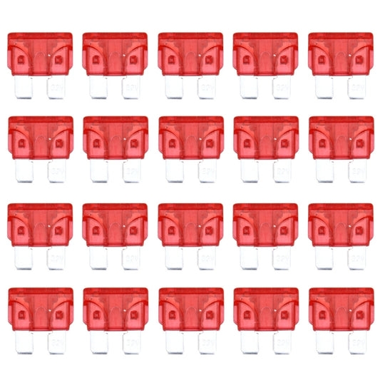 100 PCS Auto Mini Blade Fuse (10A) , DC 12V(Red)