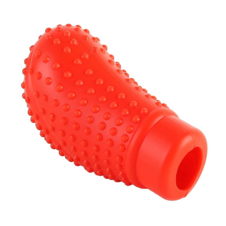Universal Elasticity Nonslip Soft Silicone Car Gear Shift Knob Cover(Red) by buy2fix