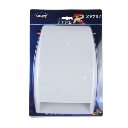 Car Turbo Style Air Intake Bonnet Scoop for Car Decoration(White) by buy2fix