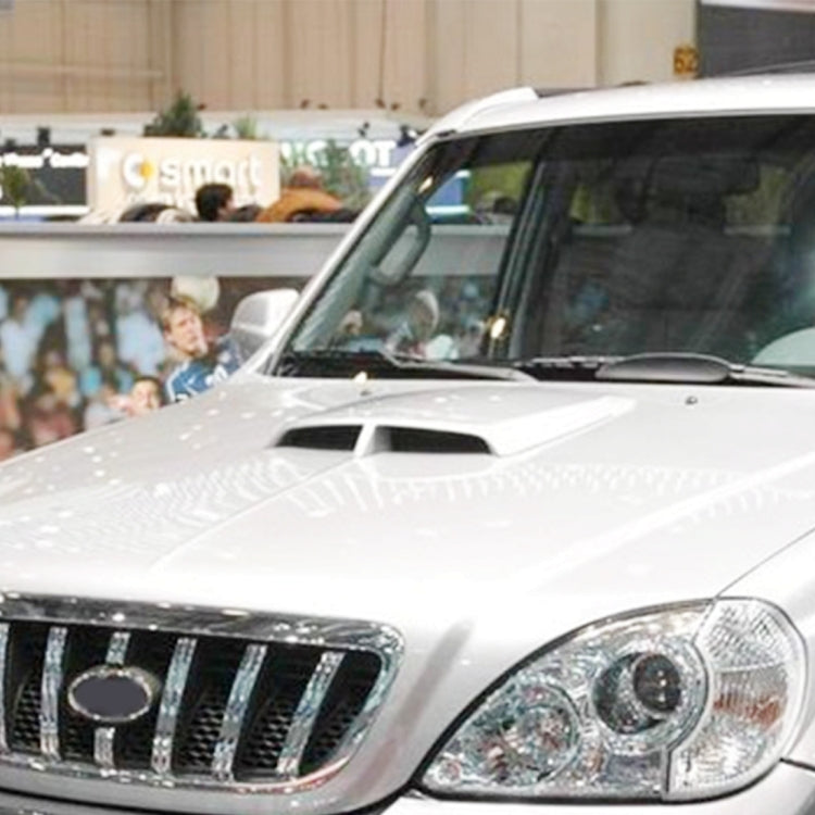 Car Turbo Style Air Intake Bonnet Scoop for Car Decoration(White) by buy2fix