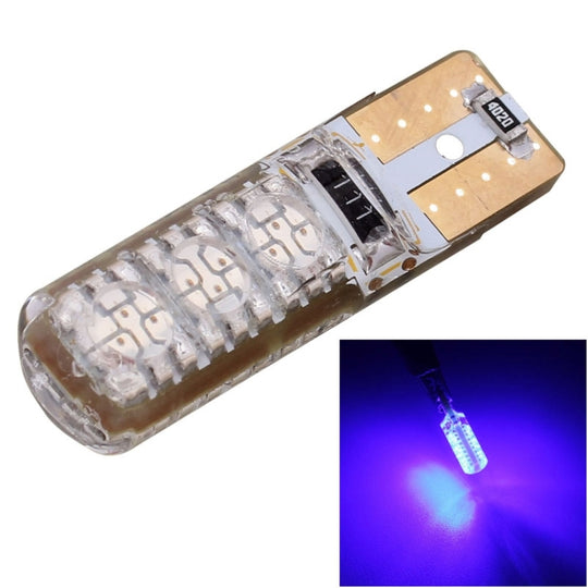 10 pièces T10 3W 300LM Silicone 6 LED SMD 5050 lampe de feux de gabarit de voiture, DC 12V