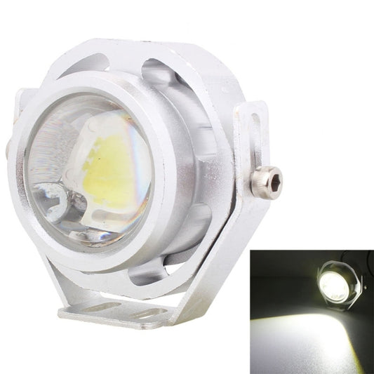 10W 500LM White Light 6500K COB LED Wired Hexagon Eagle Eyes Car Fog Lamp,Wire Length:35cm, DC 12-24V(Silver) - Eagle Eye Lamps by buy2fix | Online Shopping UK | buy2fix