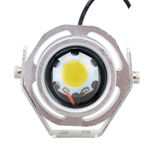 10W 500LM White Light 6500K COB LED Wired Hexagon Eagle Eyes Car Fog Lamp,Wire Length:35cm, DC 12-24V(Silver) - Eagle Eye Lamps by buy2fix | Online Shopping UK | buy2fix