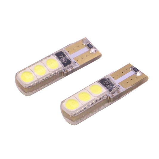 2 PCS T10 2W 120-140LM 6 LED Ice Blue 5050 LED Brake Light for Vehicles, DC12V - Clearance Lights by buy2fix | Online Shopping UK | buy2fix